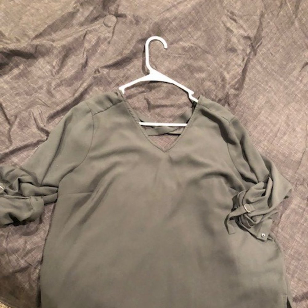 2 Maurices silk shirts